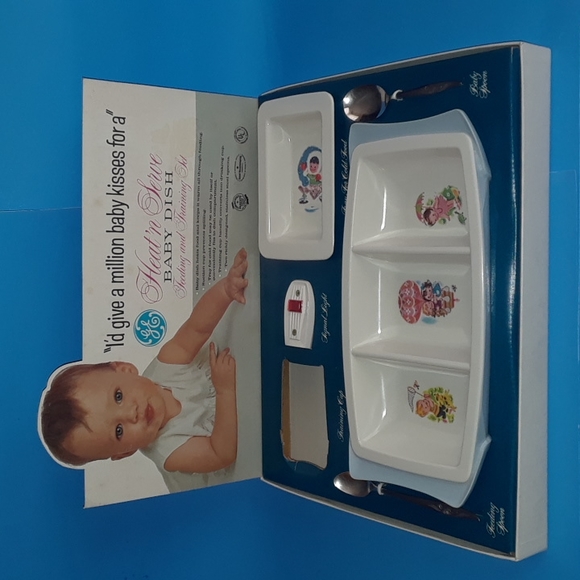 Vintage Used GE Heat 'n Serve Baby Dish Feeding and Training Set (Model D-4) - Picture 3 of 16